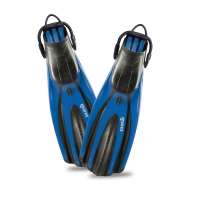 Mares Geräteflosse Superchannel - OH - mit Bungee - Blau - Gr: XL