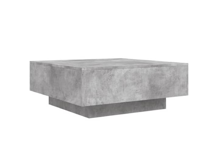 HKLGBVCR Moderner Couchtisch, Betongrau, 80 x 80 x 31 cm, Verbundholz