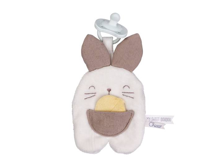 Attache-sucette doudou Lapin