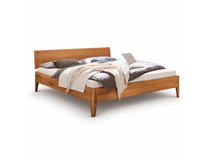 Liadomo Grigor Massivholzbett aus Wildeiche Doppelbett, massive
