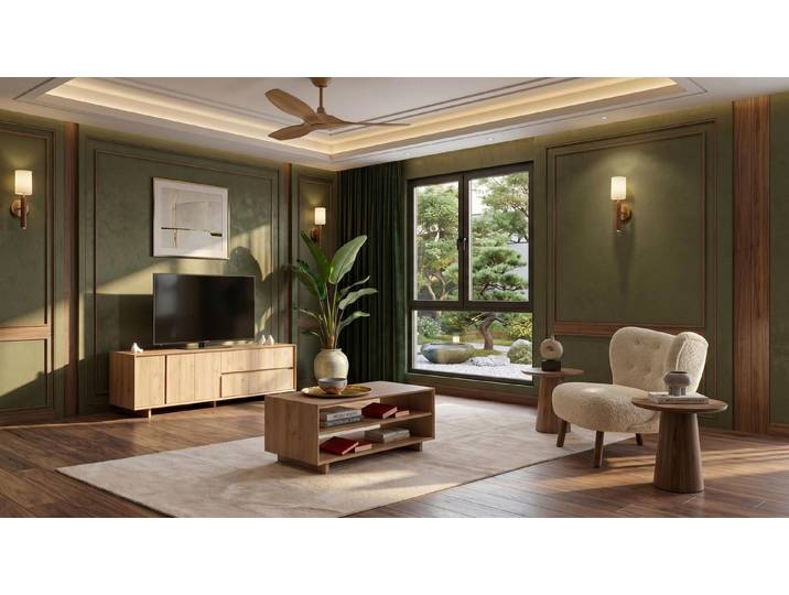 Xlmoebel Wohnzimmer-Set Braunes Wohnzimmer-Set stilvoller TV-Schrank Couchtisch TV-Möbel