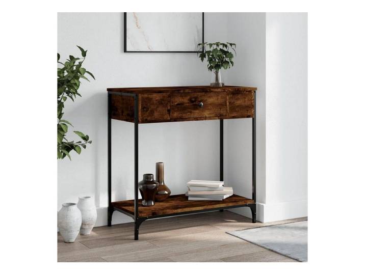LuxusKollektion Konsolentisch Konsolentisch Industrie-Design Räuchereiche 75x34.5x75cm (1-St)