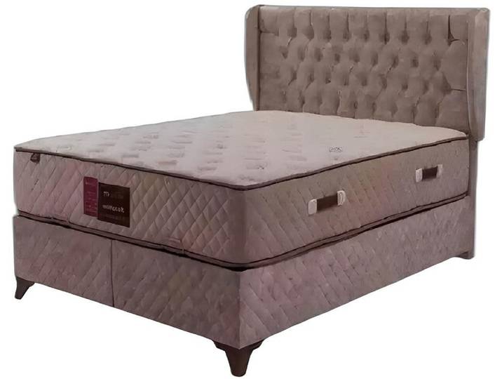 Xlmoebel Boxspringbett Chesterfield Schlafmöbel mit Matratze in elegantem Design (1-St., Bett + Matratze), Hergestellt in Europa