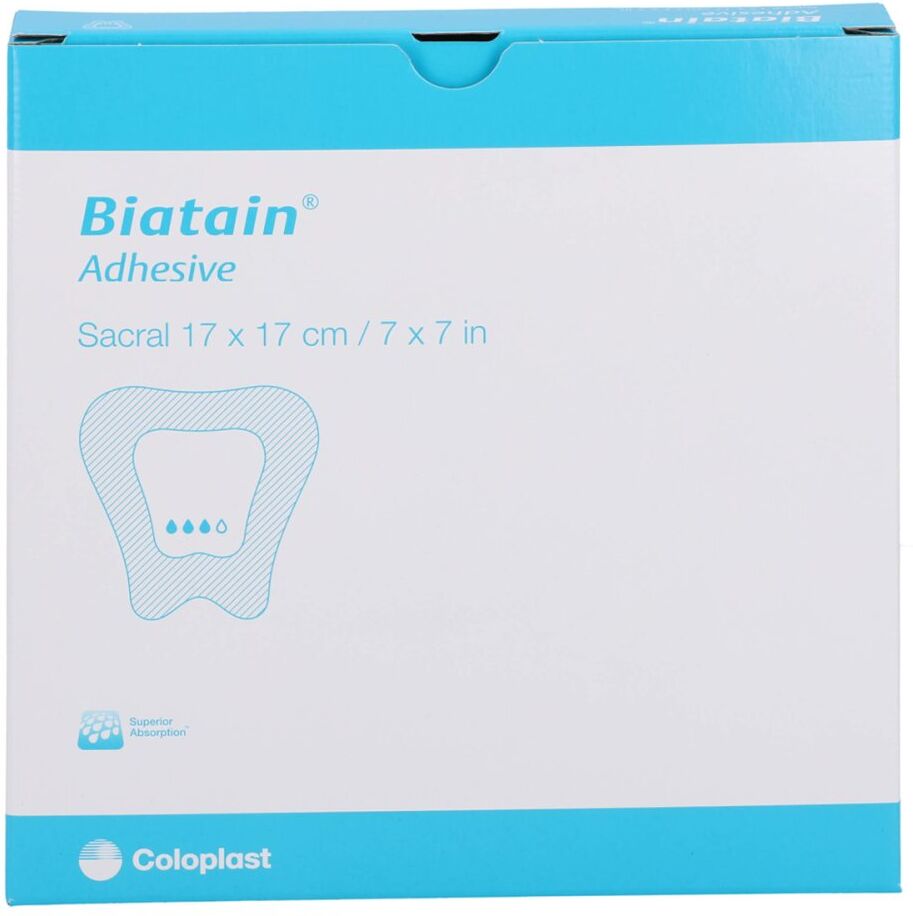 Biatain Schaumverband Sakrum 17x17 cm 5stk