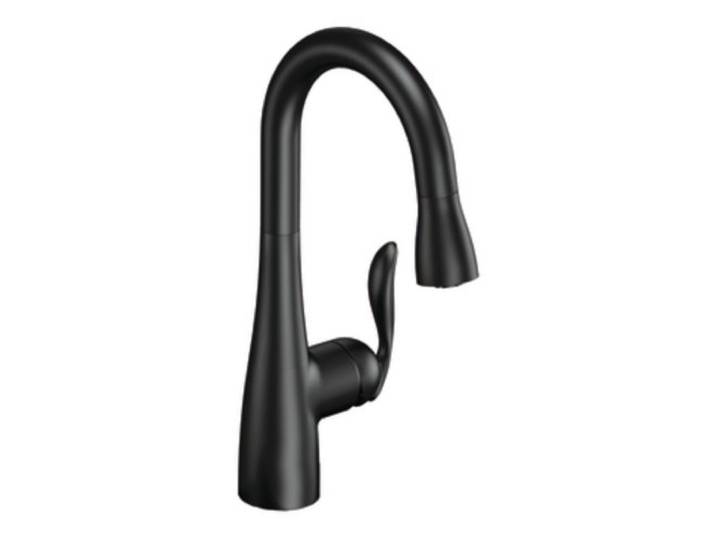 Moen 5995BL Arbor Einhebelarmatur, Hochbogen, mit Reflex, Mattschwarz