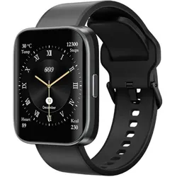 QCY Smartwatch Urban GS (S9), schwarz (47.30 mm, Schwarz, ohne SIM), Smartwatch