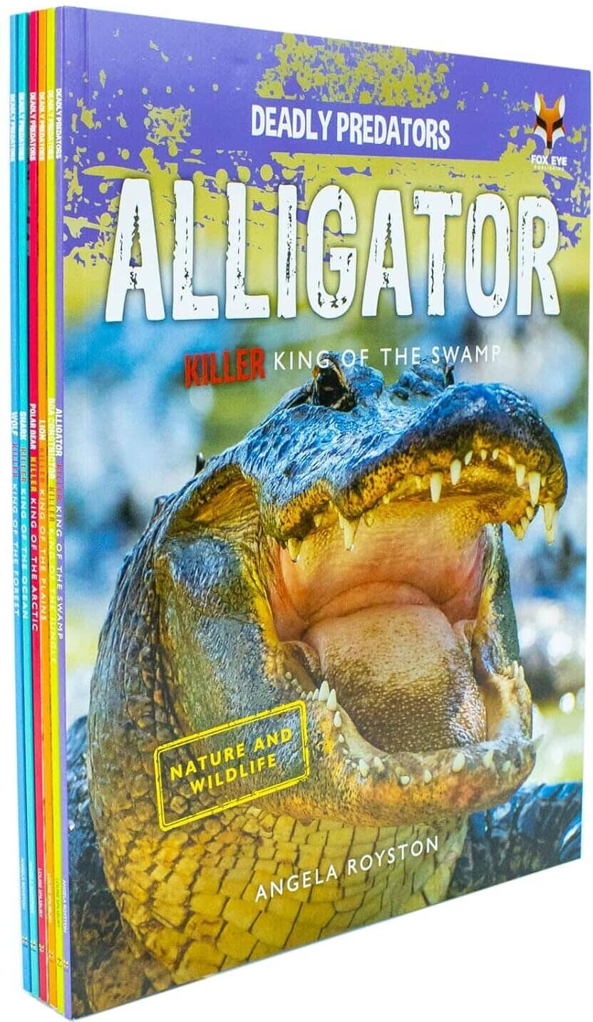 Deadly Predators Killer Kings of the Animal Kingdom Series 6 Books Collection Set - Ages 8-13 - Paperback Fox Eye Publishing