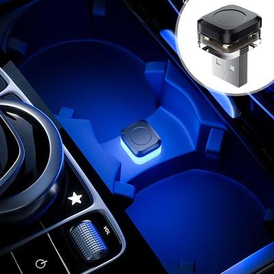 Uplift Essentials Universal USB Car Interior LED Ambient Light Plug And Play Atmosphere Lamp red