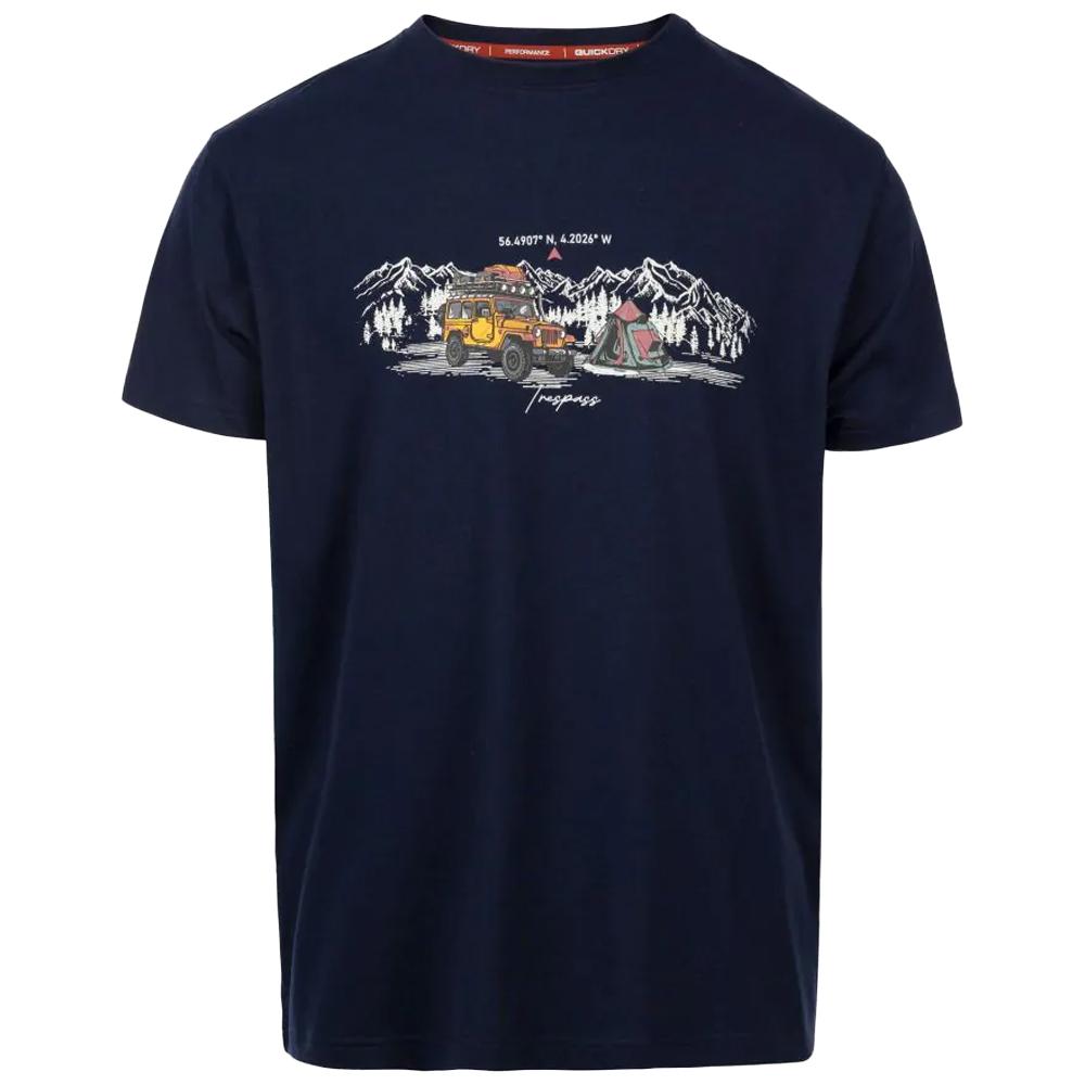 Trespass Heren Horton T-Shirt (Marine)