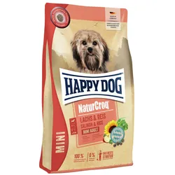 HAPPY DOG NaturCroq Mini Lachs mit Reis Hundetrockenfutter 4 Kilogramm