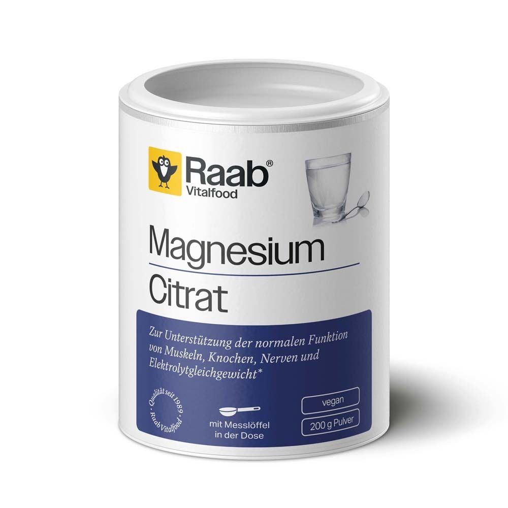 Raab Vitalfood Magnesiumcitrat Pulver 200 g