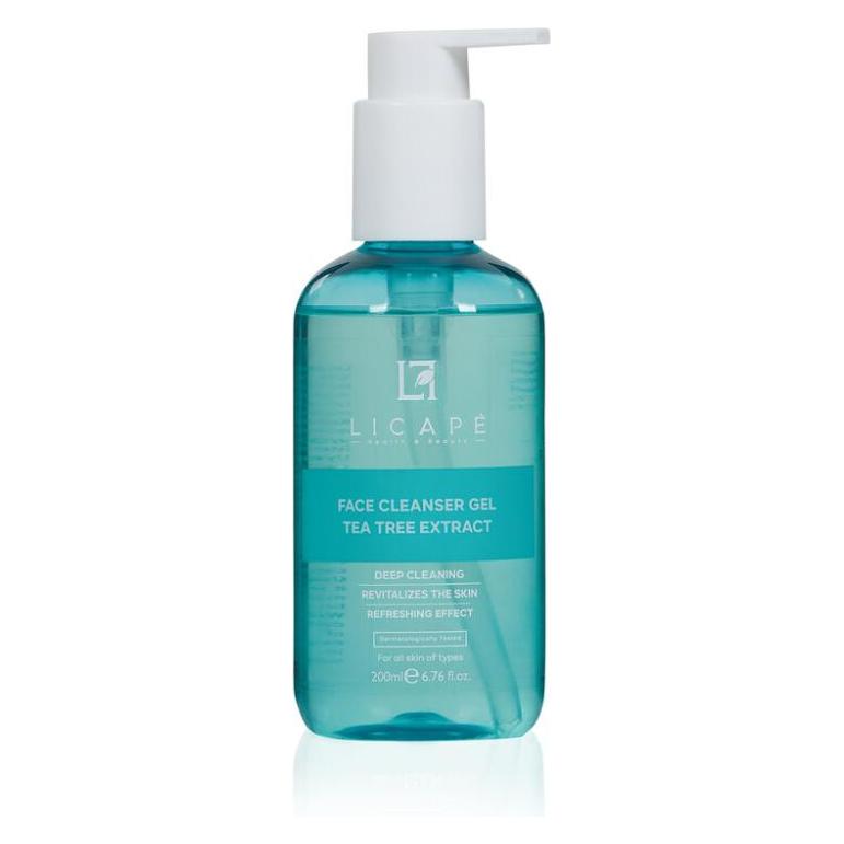 Licape Tea Tree Gesichtsreinigungsgel 200 ml - Sanfte Tiefenreinigung & Feuchtigkeit (Reinigungsgel, 200 ml) (G-841511)