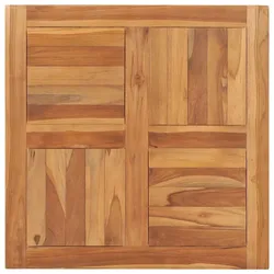vidaXL Tischplatte Massivholz Teak 70×70×2,5 cm