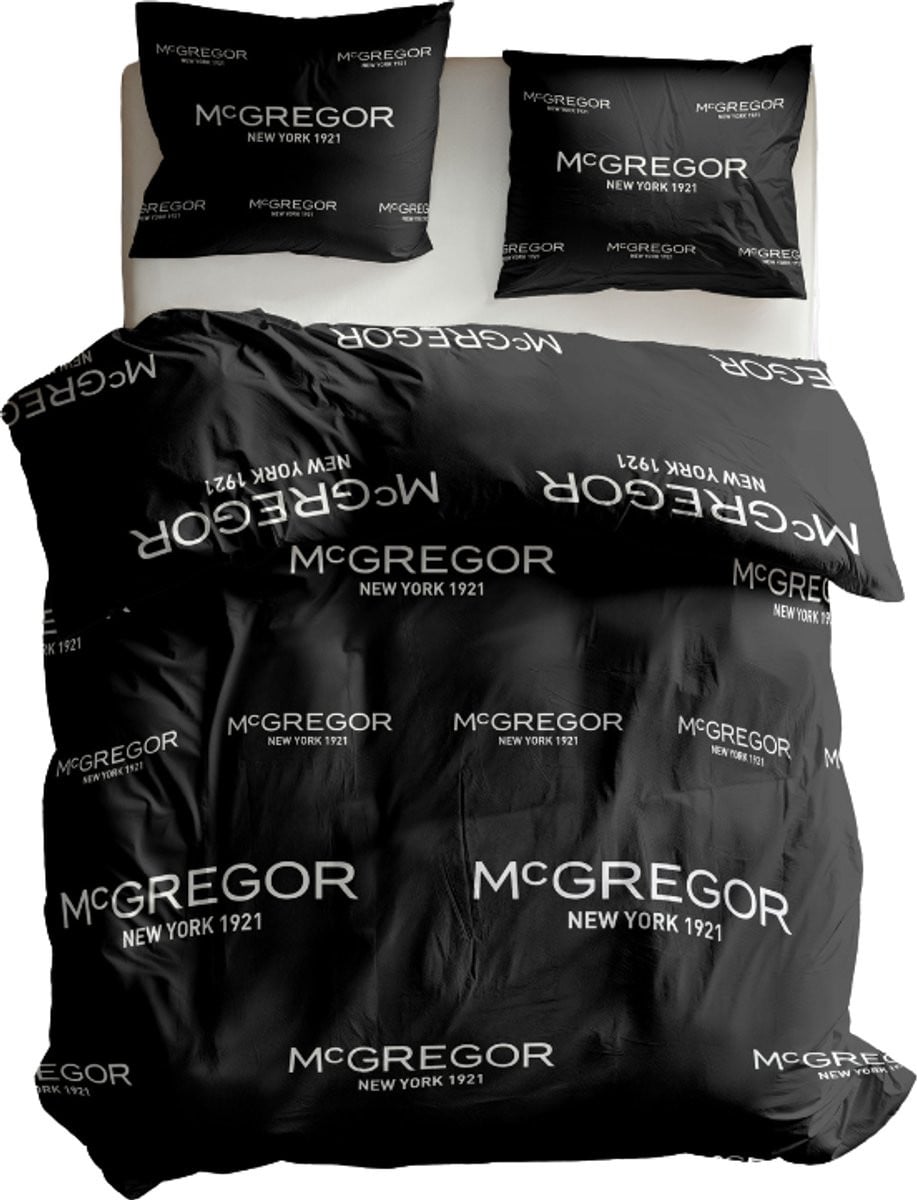 McGregor Dekbedovertrek - Antraciet - 1-persoons - 140 x 220 cm