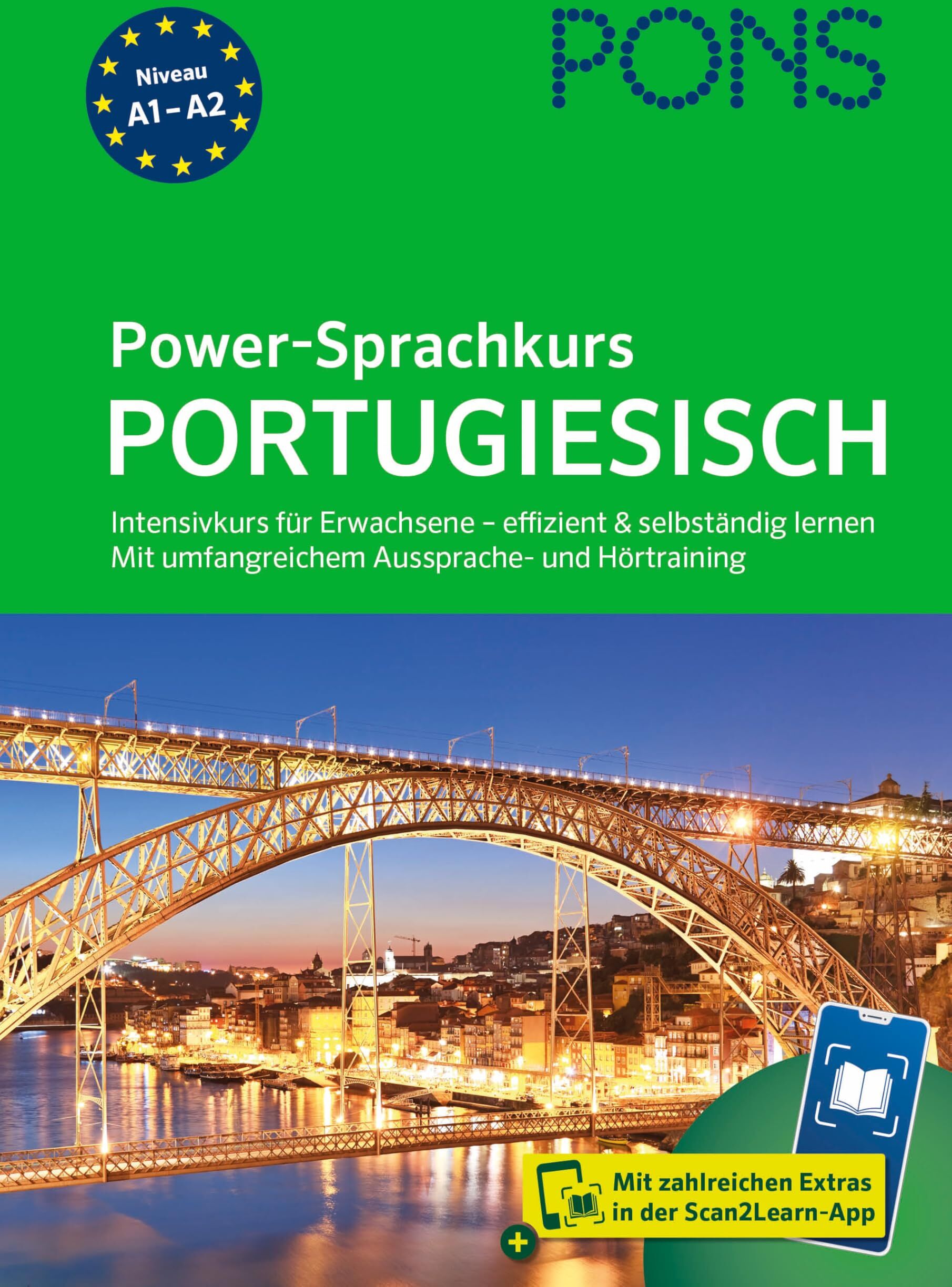 PONS Power-Sprachkurs Portugiesisch: Intensivkurs für Erwachsene - effizient und selbständig lernen. Mit umfangreichem Aussprache- und Hörtraining und Scan2Learn-App - Preis vom 09.10.2026 07:28:09 h