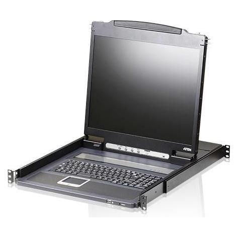 Aten CL3000N CH Leichte Single Rail 19"-LCD Konsole (PS/2-USB, VGA) CH-Layout (CL3000N CH)