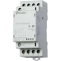 Finder Modular contactor 2NO/2NC 25A 230Vac/dc, Relais