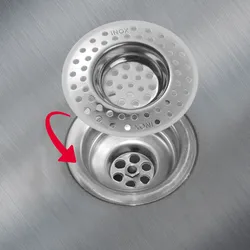 Westmark Abfluss-Siebe Edelstahl 2er-Set