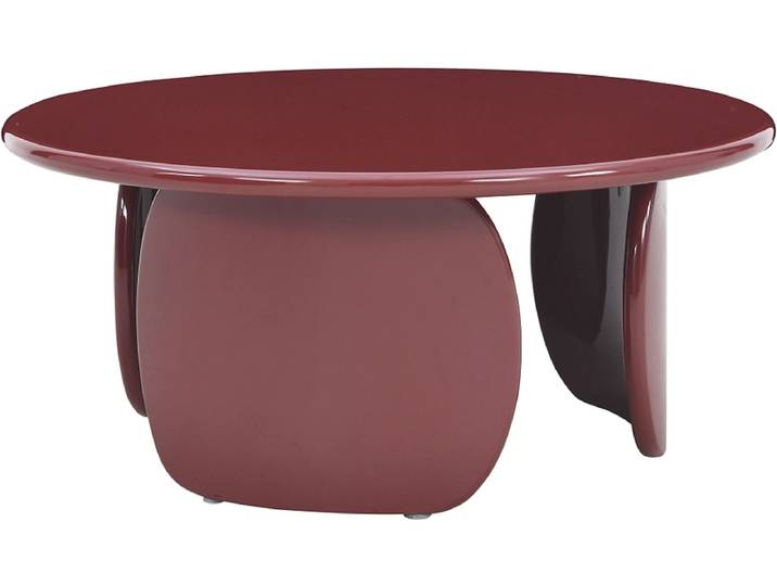 Couchtish GLOSS 80x80x35.5cm rot