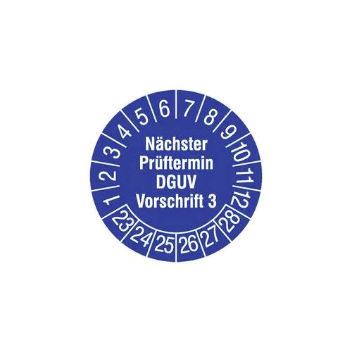 HT Instruments 2002260 Prüfplaketten 15mm Sicherheitsprüfplaketten 1St.