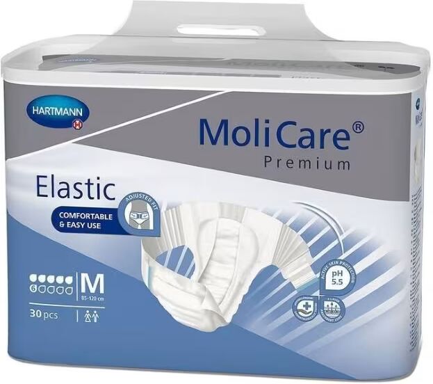 Molicare Premium Elastic 6 Gotas Tam M 30 unidades