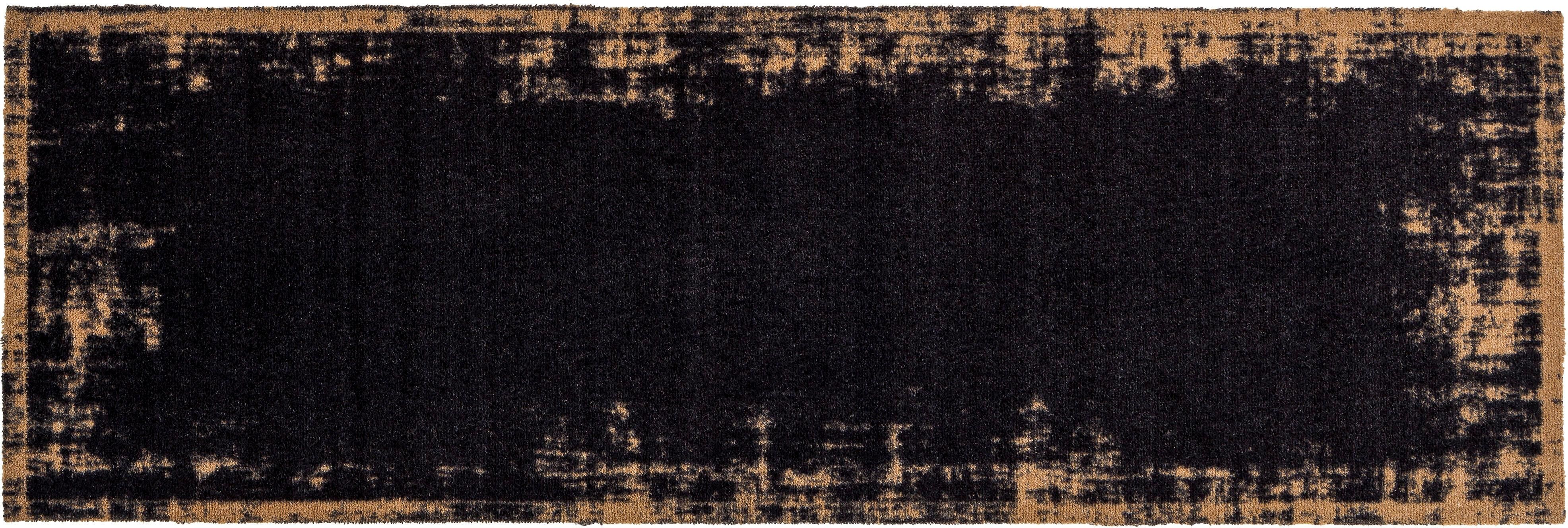 Läufer ASTRA "Miabella 1669" Gr. 17, schwarz, B:50cm H:7mm L:150cm, Kunstfaser, Teppiche, Läufer, In -und Outdoor geeignet schwarz B : 50cm 1 Stk., 7mm, L: 150cm
