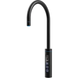 Xartis, Küchenarmatur, XO-AR 3005 3in1 Touch Armatur, rund, matt schwarz, kein Loch erforderlich