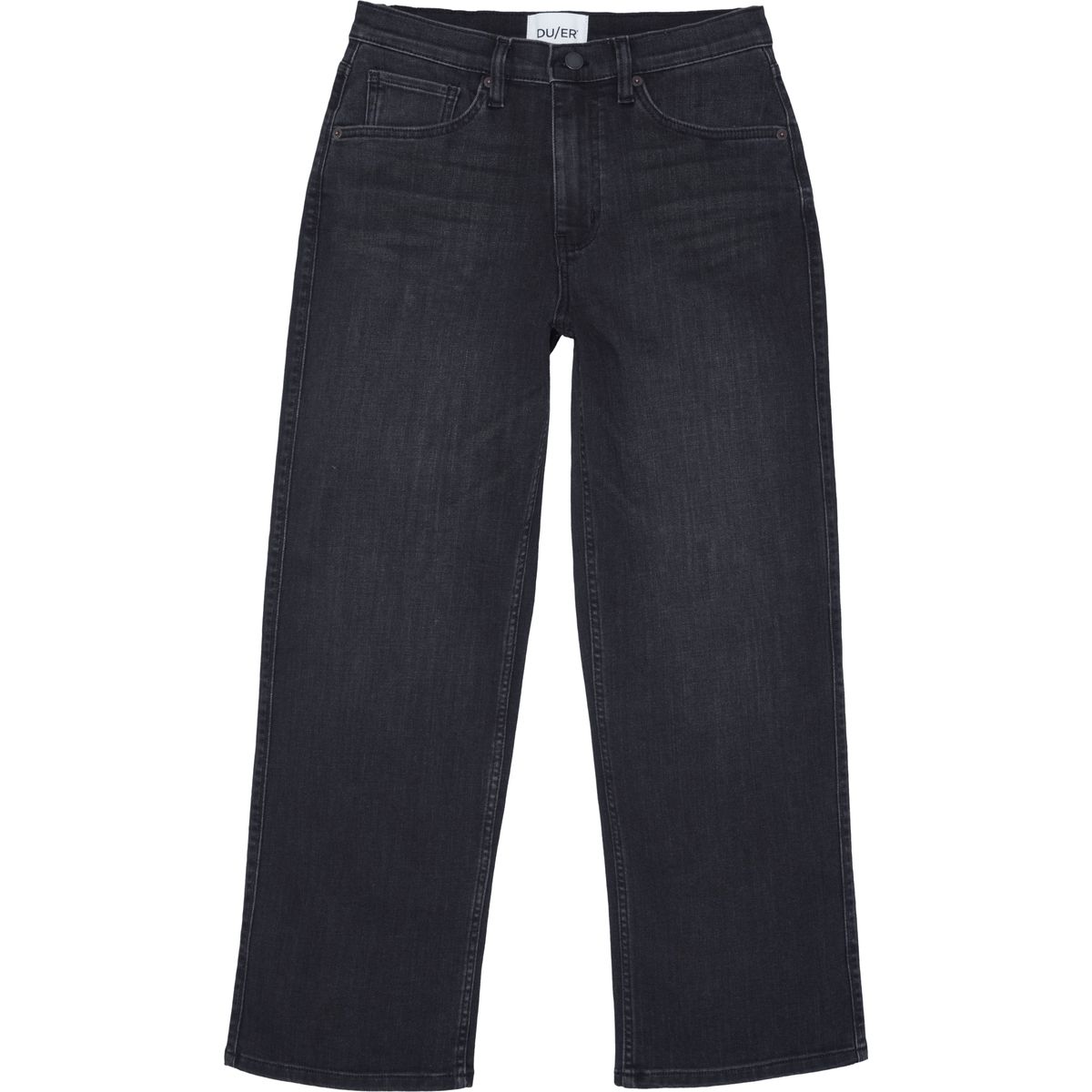 DU/ER Performance Denim Mid Rise Straight faded black (Z01) 28W 28L WBT10014-Z01-28-28