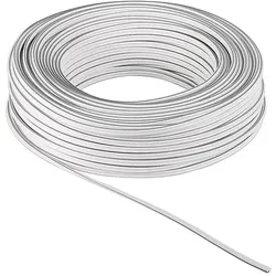 Goobay Lautsprecherkabel weiss CU (10 m, 2.50 mm2), Lautsprecherkabel, Weiss