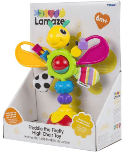 Tomy Lamaze Freddie the Firefly Tabletop Toy for Babies with Suction Cup, Textured Teething Wings and Multi-Sensory Activities