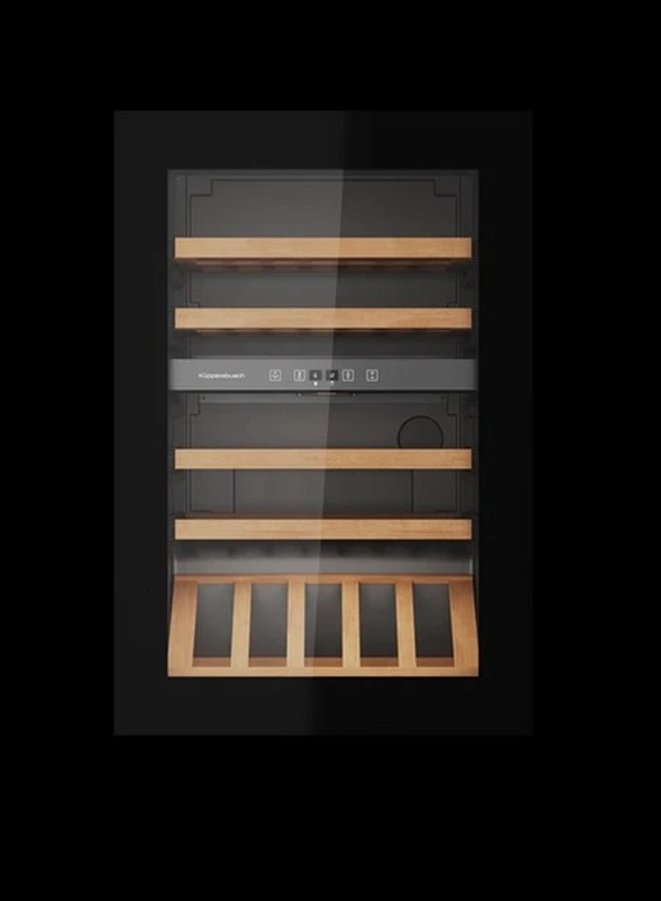 Küppersbusch Einbau-Weinklimaschrank mit 2 Temperaturzonen für bis zu 38 Flaschen und Touch-To-Open Türöffnung FWK2852.0S