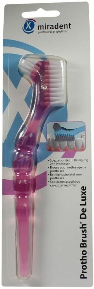 Miradent Prothesenbürste Protho Brush pink trans.