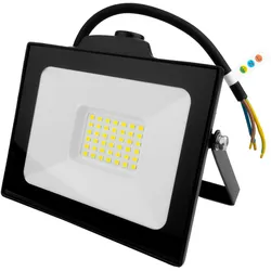 LED-Außenstrahler 30W mit Bewegungsmelder IP65 schwarz Außenwandstrahler 3000lm GT-GCR30W-64