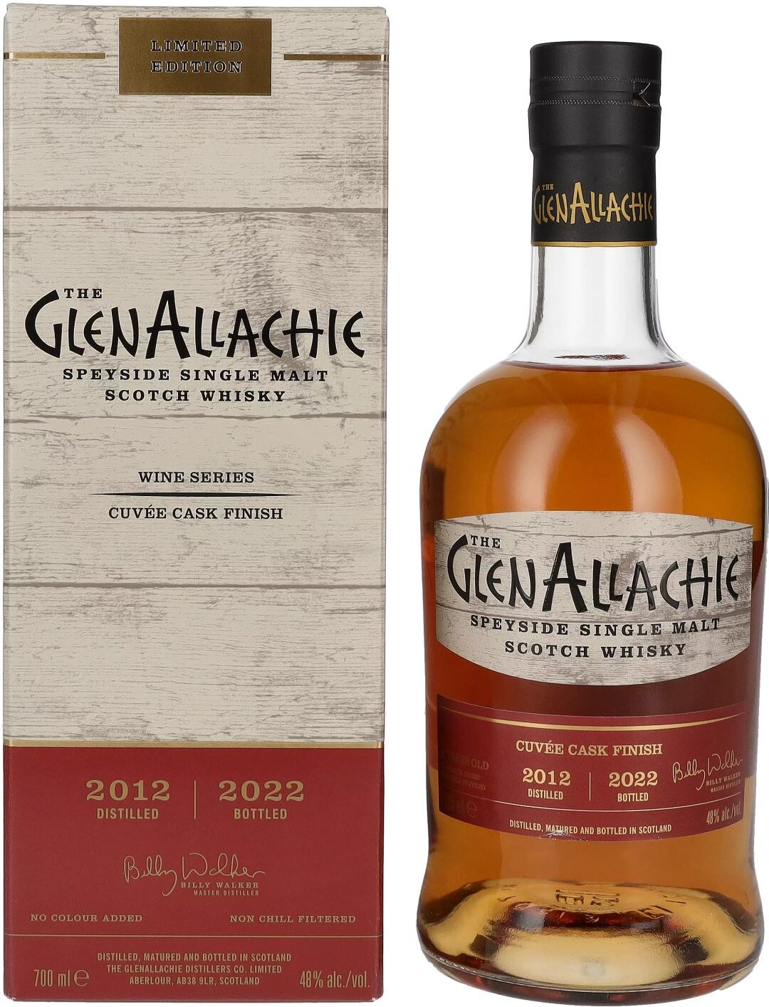 The GlenAllachie WINE SERIES Cuvée Cask Finish 2012 48% Vol. 0,7l in Geschenkbox