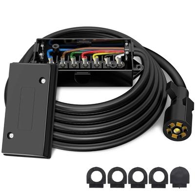 7 Way Trailer Plug, 7 Pin Trailer Connector, Weatherproof Trailer Wiring Harness, Trailer Wiring Connector 7 Way Trailer Plug, 7 Pin Trailer Connector, Weatherproof Trailer Wiring Harness, Trailer Wiring Connector