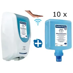 Bode CleanSafe Sensorspender inkl. Sterillium Gel pure 1 L inkl. 10 x Bode Sterillium Gel pure 1 L