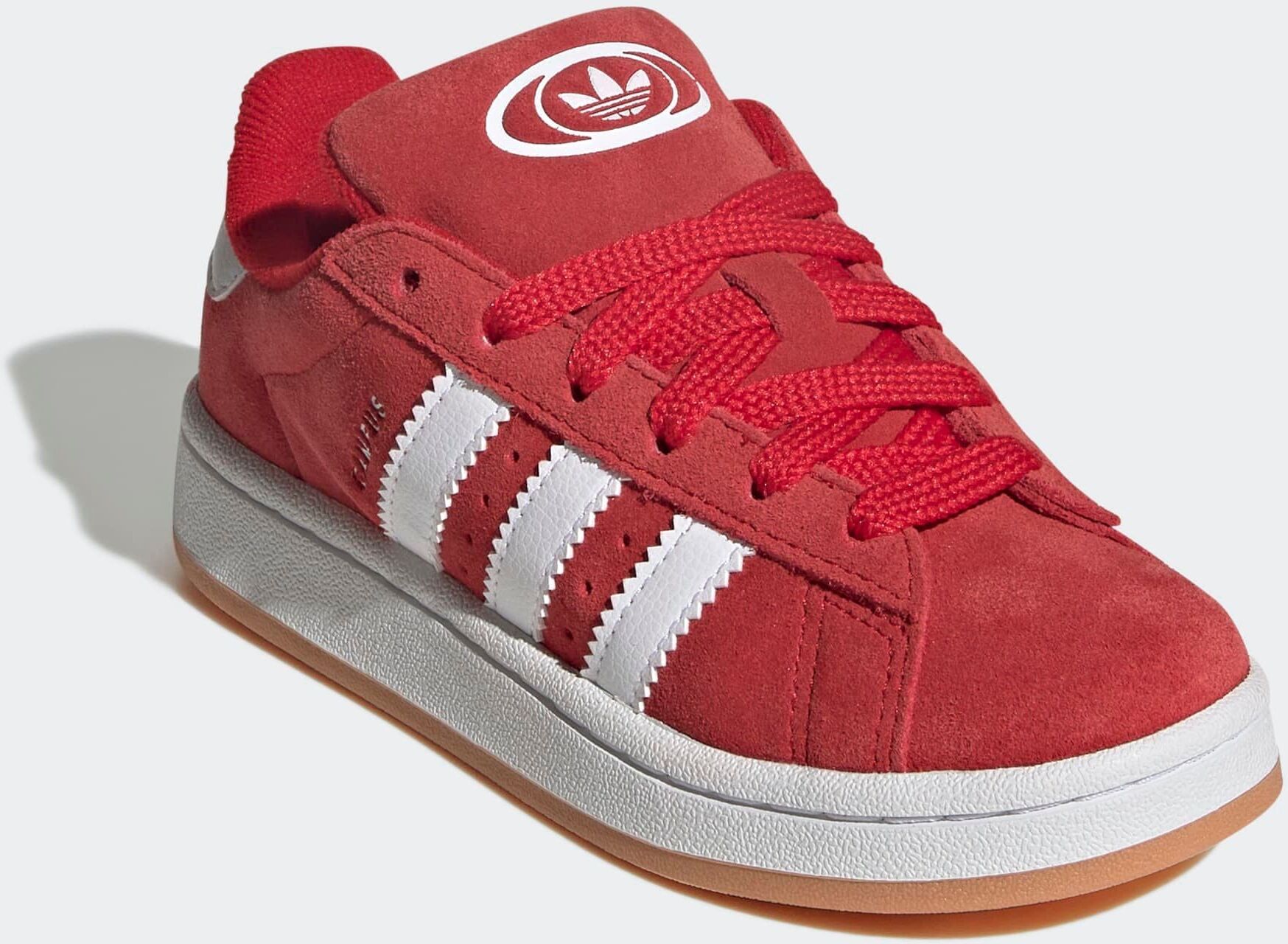 Sneaker ADIDAS ORIGINALS "CAMPUS 00S", Jungen, Gr. 32, rot (better scarlet, ftwr weiß, better scarlet), Leder, Synthetik, Schuhe Sneaker