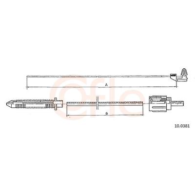 COFLE Gaszug 100381 für RENAULT