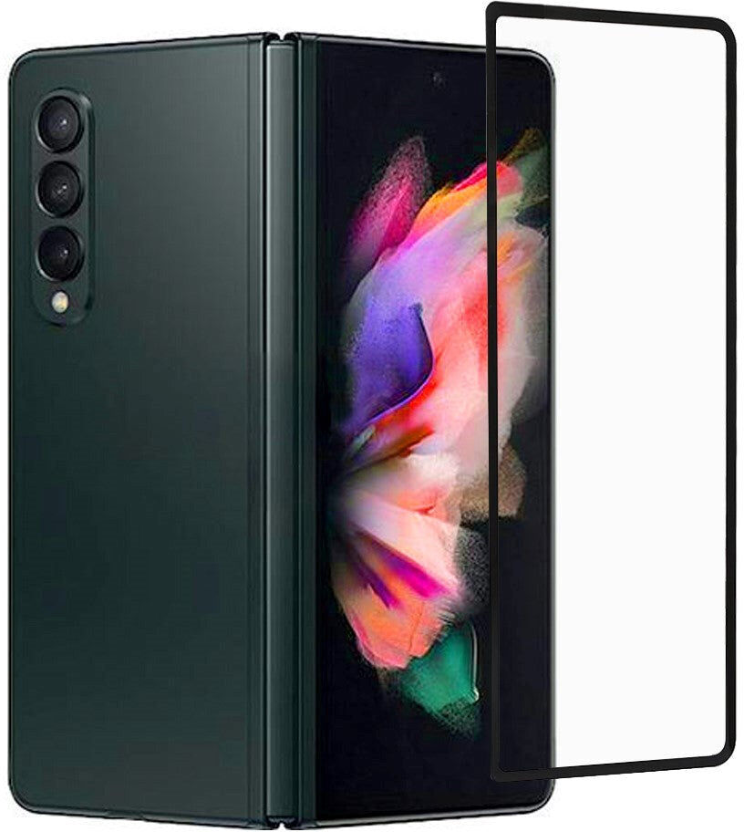 RURIHAI Samsung Galaxy Z Fold3 (5G) Beskyttelsesglas - Full-Fit - Skærmbeskyttelse - Sort