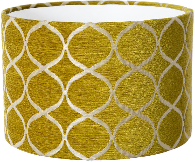 Fairmont Park Drum Velvet Lamp Shade ( Screw On ) Ochre 35cm H x 35cm W x 35cm D