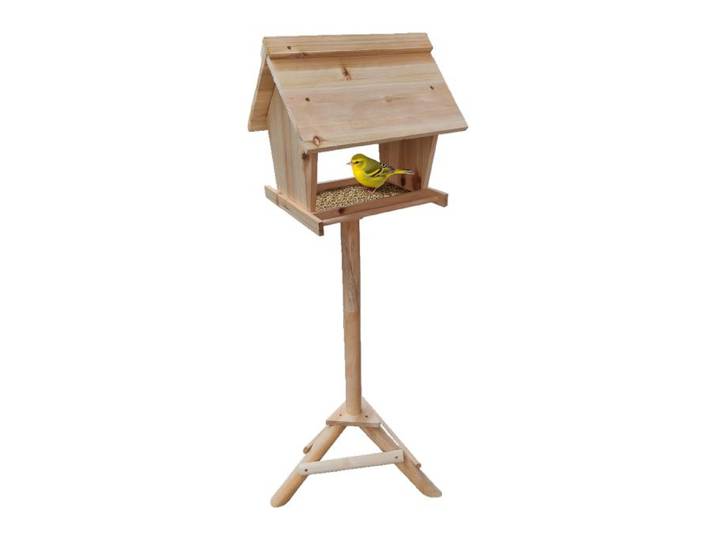 Relaxdays Vogelfutterhaus aus Tannenholz