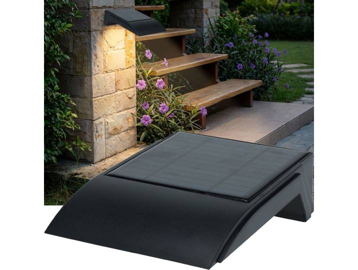 Solar-LED-Wandleuchte mit PIR-Sensor, 50 Lumen