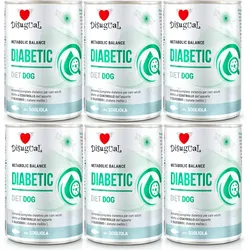 Disugual Karma Nassfutter für Hunde – Veterinärmedizinische Spezialnahrung DIABETIC Sola (für ausgewachsene Hunde) 6x400g