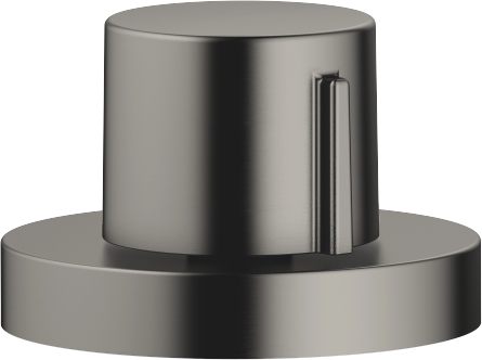 Dornbracht actionnement excentrique 10710970-99 bouton rotatif avec rosette ronde, platine mat foncé