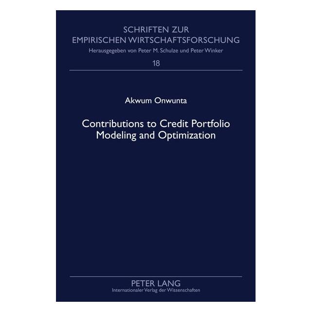 Peter Lang Onwunta:Contributions to Credit Portfol (Englisch, Hardcover, Akwum Agwu Onwunta) (67835294)