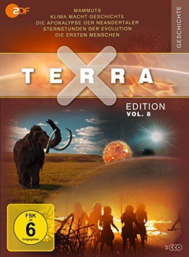 Florian Breier - Terra X - Edition Vol. 8 Mammuts - Stars der Eiszeit / Klima macht Geschichte / Die Apokalypse der Neandertaler / Sternstunden der Evolution / Die ersten Menschen [3 DVDs] - Preis vom 13.10.2026 11:25:28 h