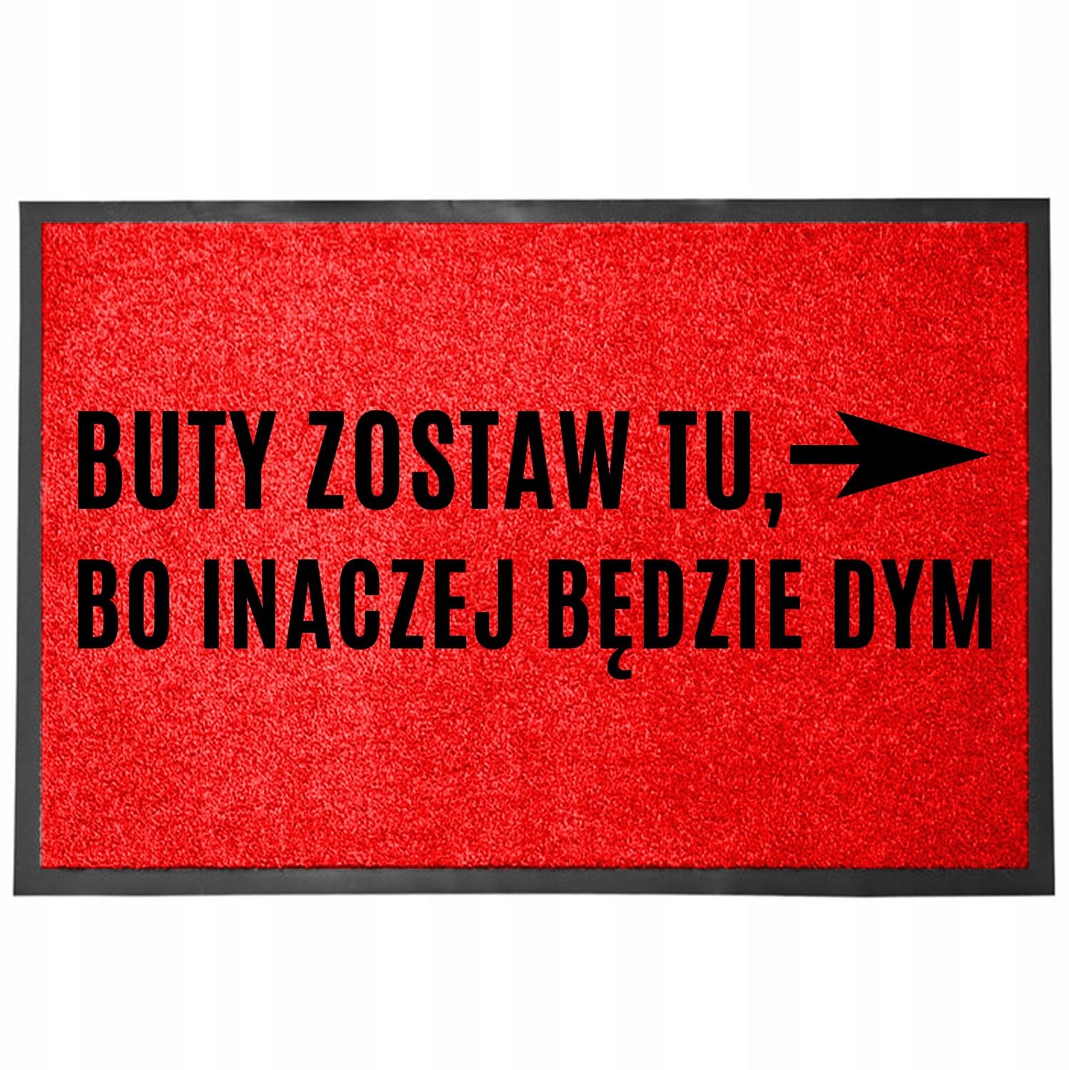TabPrint Decoratieve Rode Deurmat met Antislip - 40 x 60 cm