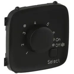 Legrand 755328 Valena Allure Abdeckung Fußboden-Thermostat Farbe: Schwarz