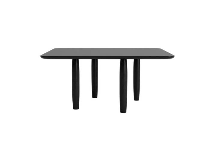 NORR11 Table basse Oku Black oak, 80x80 cm