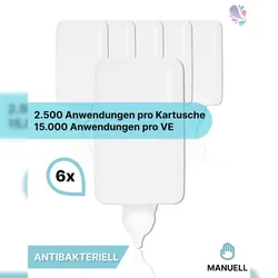 Blanc HYGIENIC Cosmos antibakterielle Schaumseife 15.000 Anwendungen, 6 x 1 Liter, inkl. Pumpe, vakuumierte Kartusche, made in Germany